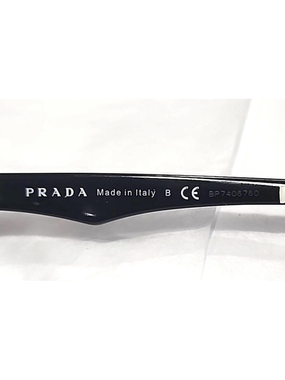 PRADA VPR110 IAB 101 Milan Glossy Black Oval Eyeglasses 54-16 135 Case Box Cloth - Picture 9 of 9